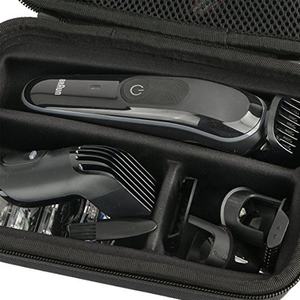 กระเป๋าหนังอ็อกซ์ฟอร์ดสำหรับใส่กรรไกรตัดผม หวี ที่เก็บอุปกรณ์  กระเป๋าถือสำหรับเครื่องโกนหนวดไฟฟ้า OneBlade สำหรับผู้ชาย  กระเป๋าใส่เครื่องมือช่างตัดผม - Product Image 5