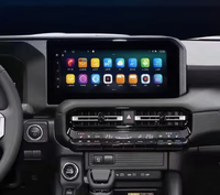 Écran de navigation GPS Android 15 de 12,3 pouces avec aide au recul et Android Auto pour Prado 2023-2025, commande au volant, mains libres