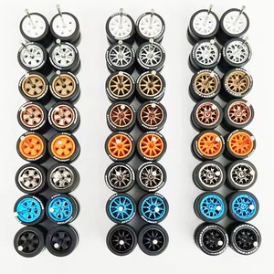 Rines Cromados Electroplaqueados para Autos a Escala 1:64, Ruedas <span class=keywords><strong>HW</strong></span> 1/64 de 11mm 12mm 13mm, Neumáticos BBS ADVAN CE28 - Product Image 2