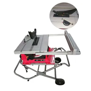 1.8KW Portable En Aluminium Pousser Table Scie En Aluminium Électrique Machine De Découpe Photo Cadre Acrylique Bois Pliant Scie Table