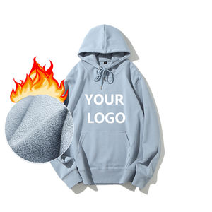 <b>Men's</b> 350g Hooded Elastic Waist Sweater Solid Style Active Bottoms for Summer and Autumn - Product Image 1