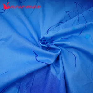 Biancheria da letto in fogli iber con motivo floreale stampato blu di personalizzazione