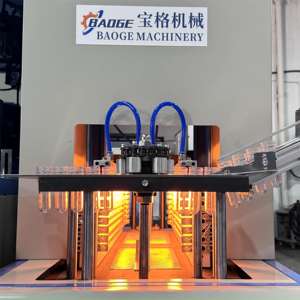 Полуавтоматическая машина для производства небольших пластиковых бутылок 4 полости 500 мл/воздуходувка для пэт бутылок/машина для выдувания бутылок - Product Image 5