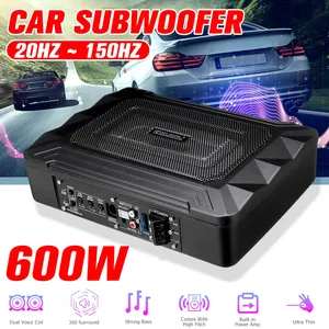Amplificateur de son de voiture 600W/800W, caisson de basses actif ultra-plat, amplificateur de basses, système audio surround pour voiture - Product Image 1