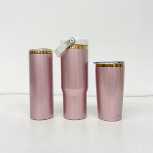 Gobelet isotherme en acier inoxydable plaqué or 20 oz, sans BPA, pour sublimation - Product Image 1