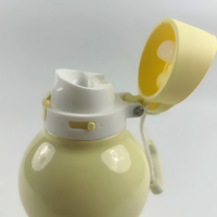 Bouteille d'eau sport en forme de gourde, inspirée du style rétro chinois, anti-fuite, réutilisable, portable, avec poignée et paille