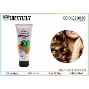 Strong Hold <b>Styling</b> Gel for Curly <b>Hair</b> 96 Pieces with Organic Avocado Extract Moisturizing <b>Hair</b> Cleaning <b>Product</b> - Product Image 1