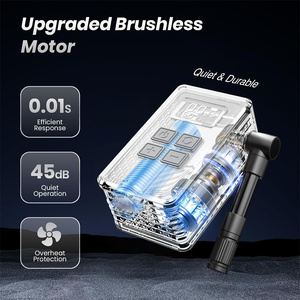 Bomba de aire de bicicleta eléctrica RideWise, portátil, con parada automática, motor sin escobillas, 150PSI, con válvula <span class=keywords><strong>Presta</strong></span> y Schrader - Product Image 6