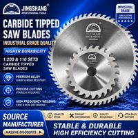 Lame de scie circulaire industrielle JINGSHANG 205X25.4X60TX2.5 TCG/ATB 110X20X30TX2.3-3.3 pour la découpe du bois et du mélaminé