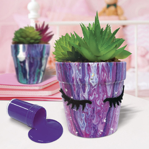 Color Box Diy Pouring Drawing Kit Arts and Crafts Kit <strong>Kids</strong> Educational <strong>Garden</strong> Ceramic Flowerpot Painting Other Toys <strong>Sets</strong> - Product Image 4