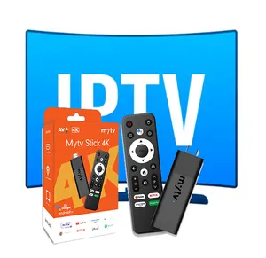 MYTV Stick 4K T300 12 месяцев Iptv M3U MAGNUM OTT бесплатный тест Android TV Stick ATV UI двойной WIFI BT голосовой пульт смарт-ТВ адаптер