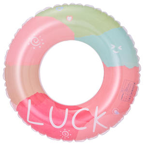 Flotador Inflable Extra Grande y Grueso Xiaolu Lucky Rainbow con Asas para Piscina, Parque Acuático, Uso Infantil - Product Image 5