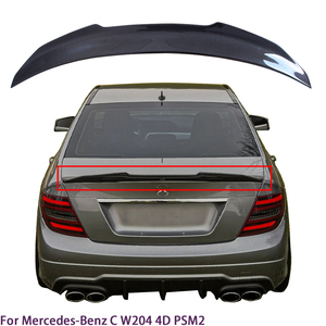 สปอยเลอร์หลังคาร์บอนไฟเบอร์ทรง PSM สำหรับรถยนต์ C-Class W204 4 ประตู ปี 2007-2014 - Product Image 1