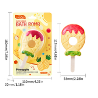 Bombe de bain effervescente SADOER à l'ananas 85g, Barre de spa réutilisable pour bain moussant, Marque privée OEM, Faible MOQ