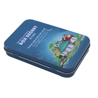 Boîte d'emballage populaire personnalisée en fer blanc pour bonbons, avec charnière métallique, mini-boîte à menthe