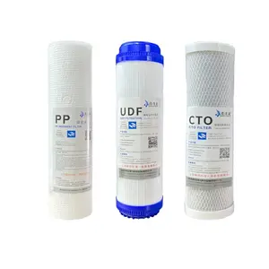 Made in China 10 inch universal filter element water purifier front three stage pp cotton activated carbon core set