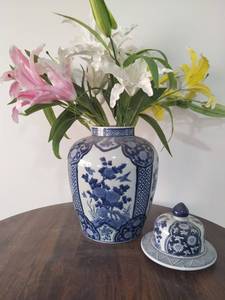 Vaso di fiori blu e bianco grande in <span class=keywords><strong>ceramica</strong></span> cinese vaso di zenzero vintage <span class=keywords><strong>per</strong></span> <span class=keywords><strong>orchidee</strong></span> - Product Image 5