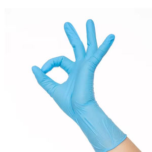 Sarung tangan bedah hewan sekali pakai kualitas tinggi sarung tangan ujian nitril kelas makanan biru nitril - Product Image 5