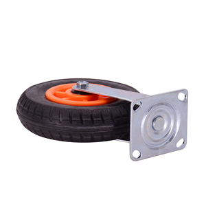 200mm Heavy Duty Rubber <strong>Industrial</strong> Trolley Fixed Caster Wheel - Product Image 4