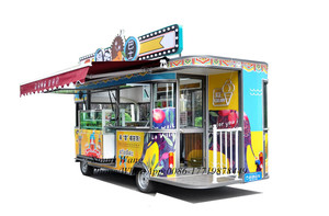 Chariot de restauration mobile OEM / Kiosque de restauration de rue à vendre / Chariot de restauration sur scooter / Chariot de hot-dogs commercial - Product Image 3