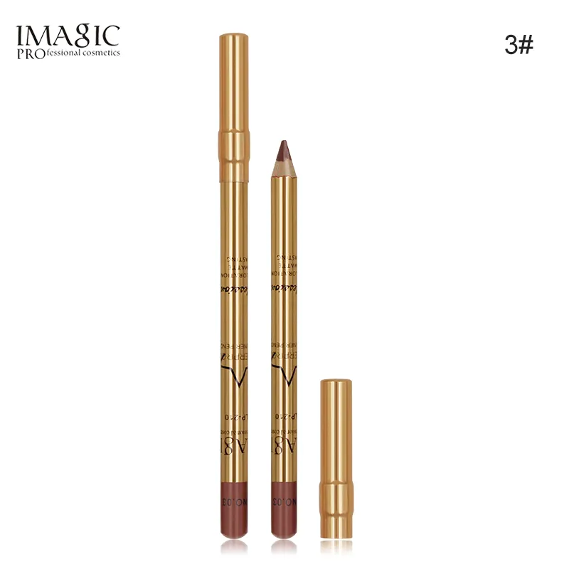 Moda sıcak satış lipliner kalem 8 renk uzun ömürlü son derece pigmentli bayan makyaj dudak kalemi