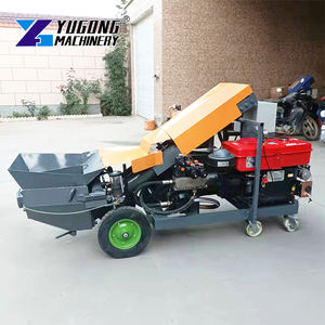 مضخة خرسانة مع خلاط رغوي ديزل للبيع مضخة خط خرسانة - Product Image 4