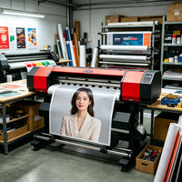 Plotter Digital de Formato Ancho con Tinta Eco Solvente, Compatible con Cabezales de Impresión DX5, DX7, XP600 e I3200 para Pancartas, Pósters, Adhesivos para Autos, Letreros Publicitarios