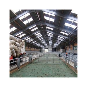 Abri pour bétail en acier préfabriqué, assemblage rapide, <span class=keywords><strong>grange</strong></span> pour bétail de viande et laitier - Product Image 3