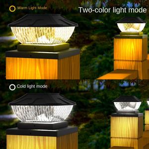 Lampe solaire LED DC IP65 étanche pour colonne extérieure, idéale pour la décoration de jardin, terrasse, cour et clôture - Product Image 3