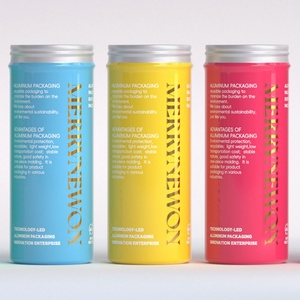 Envase Metálico de Aluminio de 3.5oz 100ml, Envase Redondo de Grado Alimenticio de 100ml, Frasco de Aluminio para Vitaminas, Píldoras y Medicamentos - Product Image 1