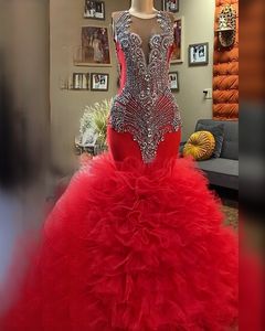 Marvellous MF 2025 Vestido de Fiesta Elegante con Corsé de Cristal Plateado Brillante, Estilo Simple, con Cuentas, Volantes, Tul, Sin Mangas - Product Image 4