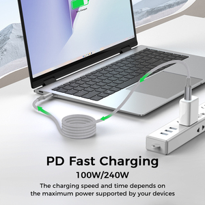 UNIEAN Fábrica al por mayor Thunderbolt 4,0 Magnético 8k4k <span class=keywords><strong>Cable</strong></span> 100W 240W <span class=keywords><strong>Tipo</strong></span> <span class=keywords><strong>C</strong></span> Usb Carga rápida 40Gbps Cables de datos para <span class=keywords><strong>Iphone</strong></span> - Product Image 6