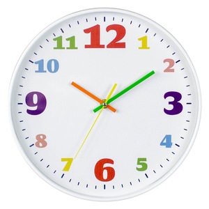 Reloj de pared colorido de 12 pulgadas para niños, reloj de pared colgante de dibujos animados para el hogar, reloj de pared de cuarzo moderno Simple nórdico para decoración del hogar - Product Image 6