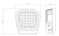 Phares de travail à LED bicolores DRL 95W 8500LM, à faisceau ponctuel, étanches, pour tracteur, camion et voiture.