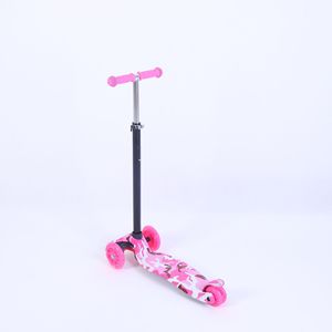 Trottinette magnétique pour enfants 3 roues, hauteur réglable, avec lumières, pour enfants de 3 à 6 ans, frein arrière à pousser - Product Image 4