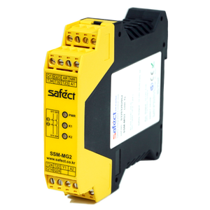 Unidad de Control de Seguridad SSM-MG2 con Conector Extraíble y Salida de Relé 2NO para Sistemas de Seguridad Industrial Plug-and-Play - Product Image 3