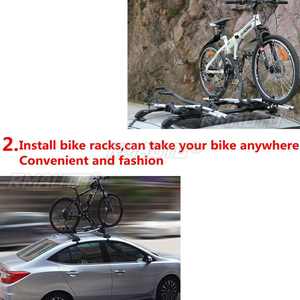 2 barres transversales de toit de voiture 110-115 cm avec serrures antivol et clés - Product Image 5