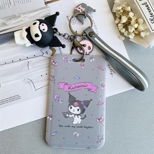 พวงกุญแจ Kawaii llaveors พวงกุญแจ My Melody การ์ด ID ผู้ถืออนิเมะ Kuromi Cinnamoroll PomPom Purin - Product Image 6