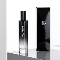 Flacon de parfum en verre personnalisé avec pompe pulvérisatrice, formes variées (10ml, 30ml, 50ml, 100ml), couvercle et boîte personnalisables, logo sur mesure