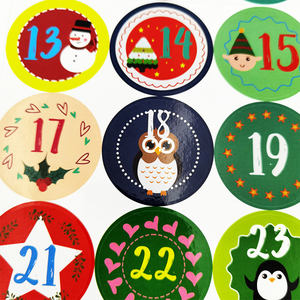 Pegatinas Digitales Navideñas Personalizadas, Autoadhesivas, Circulares, para Sellado, Pegatinas para Regalos Navideños, OEM - Product Image 5