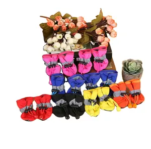2021 new style Soft soled boots for dog toddlers non slip pet rain shoes pet shoes teddy foot boots