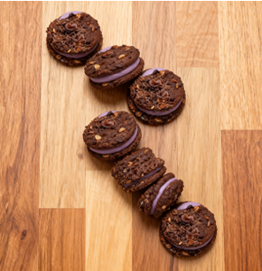 Bouchées croustillantes au <span class=keywords><strong>chocolat</strong></span> et au yaourt aux myrtilles, collation premium fourrée, idéale pour offrir - Product Image 4