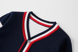 Uniforme <span class=keywords><strong>scolaire</strong></span> classique à rayures, cardigan, pull <span class=keywords><strong>scolaire</strong></span>, uniformes pour enfants, fabrication sur mesure en Chine - Product Image 3