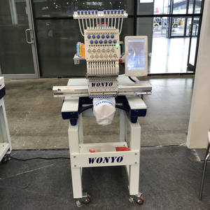 WONYO Single Head Computerized Leather Embroidery Machine for Any Logos on Caps <strong>And</strong> T <strong>Shirt</strong> - Product Image 5