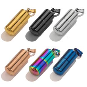 Llavero de Acero Inoxidable con Cápsula para <span class=keywords><strong>Perfume</strong></span>, Estilo Europeo y Estadounidense, Ideal para Fiestas - Product Image 2