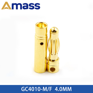 Connettore a banana Amass placcato oro 24k, terminale in rame, cavo di alimentazione 20A 500V DC Serie <span class=keywords><strong>GC</strong></span> - Product Image 5