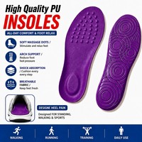 Semelles intérieures personnalisées en PU AureRight, fabrication OEM, soutien de la voûte plantaire, absorption des chocs, respirantes, écologiques, durables