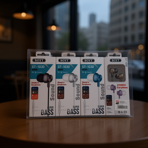 Soyt ST-1030 Stereo Earphone With Mic Super Bass In-Ear Headphones 12Pcs Pack - Product Image 3