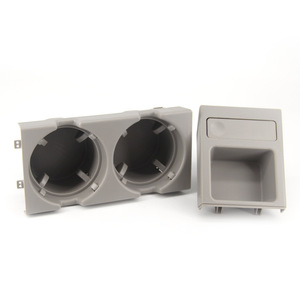 Juego de cajas de almacenamiento para portavasos de coche, para Bmw Serie 3 E46, pila central de plástico gris, multifuncional - Product Image 2