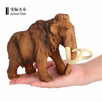 Vente en Gros PVC Solide Simulation Mythe Ancien Mammouth Laineux Lisowicia Figurines Jouets Animaux Figurines